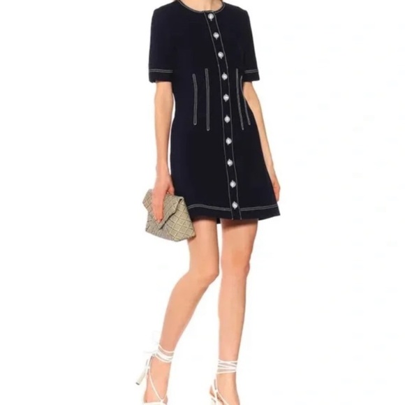 Veronica Beard Dresses & Skirts - Veronica Beard Mikel Contrast Stitch Mini Dress Women's Sz 8